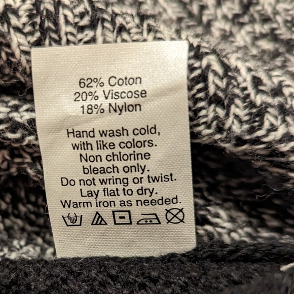 Madewell Chronicle Texture Pullover Sweater Black and Grey Colorblock Size L - Picture 6 of 14